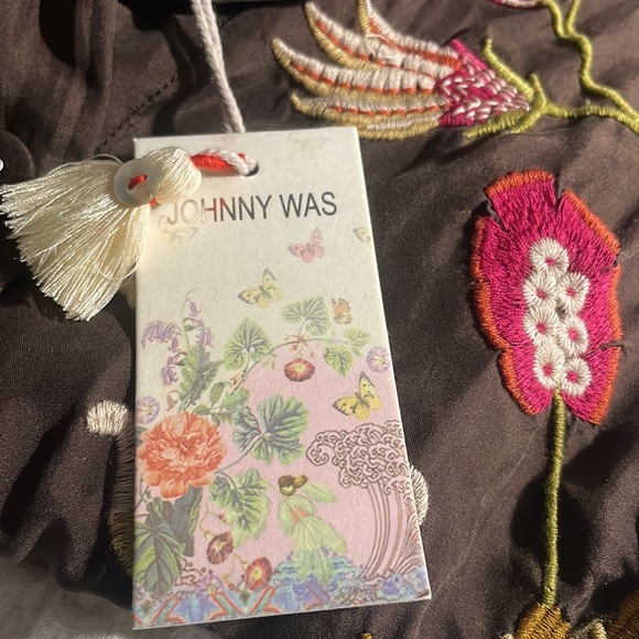 NWT JOHNNY WAS ROSALVA OVERSIZED WEEKEND WASHABLE SILK TUNIC - Picture 7 of 9